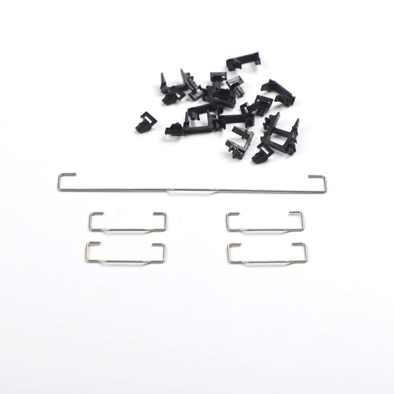YMDK Costar Style Plate-Mounted Costar Stabilizers Balancing Pole Raised Wire 6.25u 2u for MX Mechanical Keyboard Filco (Kit 1 for 60 87 Keyboard) - Image 1